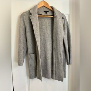 J. Crew gray cardigan blazer